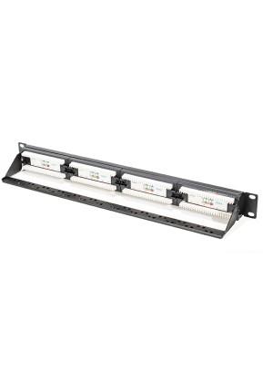 PATCH PANEL 19" RJ-45 CAT6 UTP + PORTABRIDAS 2