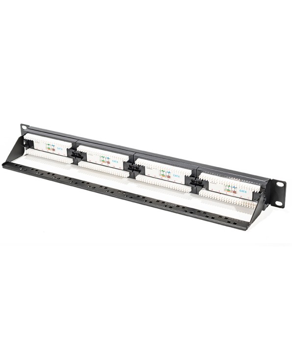 PATCH PANEL 19" RJ-45 CAT6 UTP + PORTABRIDAS