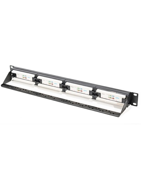 PATCH PANEL 19" RJ-45 CAT6 UTP + PORTABRIDAS
