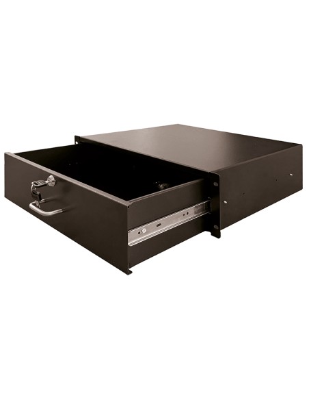 CAJÓN EXTENSIBLE 19" 3U CON CERRADURA