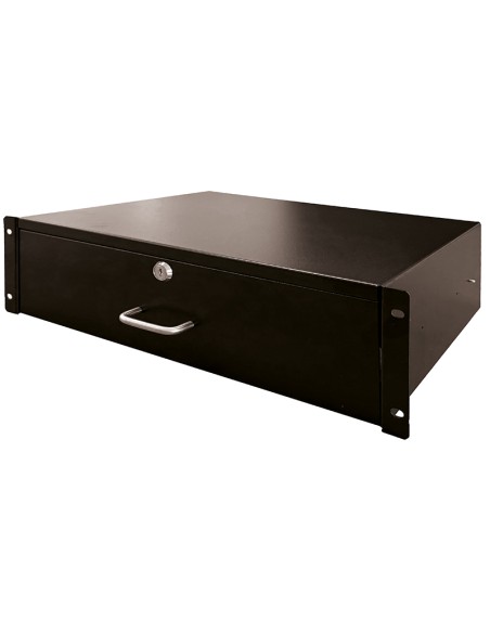 CAJÓN EXTENSIBLE 19" 3U CON CERRADURA