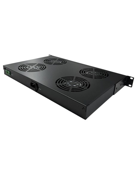 BANDEJA 1U 19" 4 VENTILADORES + TERM. DIGITAL UV-402