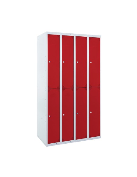 TAQUILLA BD 300 2 PUERTAS 4 MÓDULOS ROJO