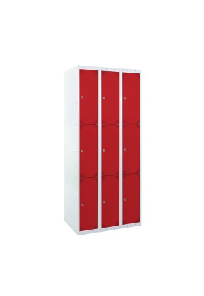 TAQUILLA BD 250 3 PUERTAS 3 MÓDULOS ROJO