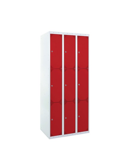 TAQUILLA BD 300 3 PUERTAS 3 MÓDULOS ROJO