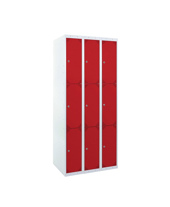 TAQUILLA BD 400 3 PUERTAS 3 MÓDULOS ROJO