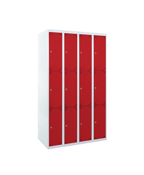 TAQUILLA BD 300 3 PUERTAS 4 MÓDULOS ROJO