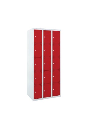 TAQUILLA BD 250 5 PUERTAS 3 MÓDULOS ROJO