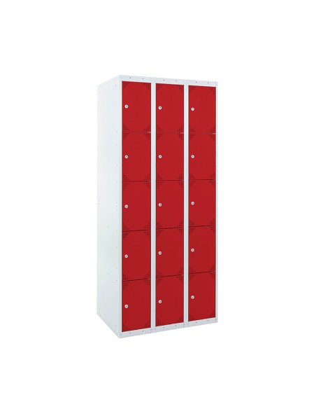 TAQUILLA BD 400 5 PUERTAS 3 MÓDULOS ROJO