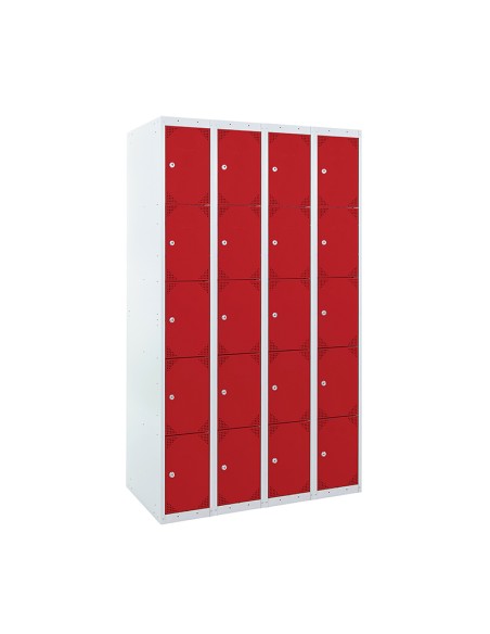 TAQUILLA BD 300 5 PUERTAS 4 MÓDULOS ROJO