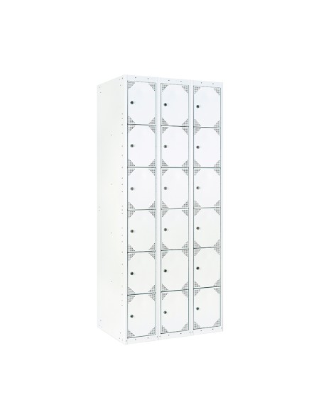 TAQUILLA BD 300 6 PUERTAS 3 MÓDULOS GRIS