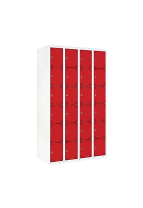 TAQUILLA BD 300 6 PUERTAS 4 MÓDULOS ROJO