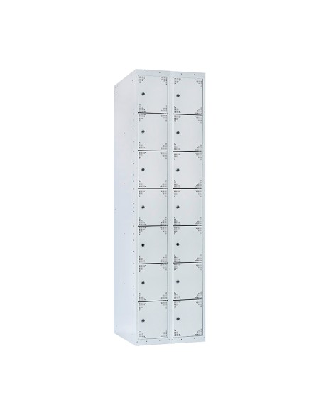 TAQUILLA BD 400 7 PUERTAS 2 MÓDULOS GRIS