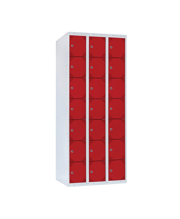 TAQUILLA BD 250 7 PUERTAS 3 MÓDULOS ROJO