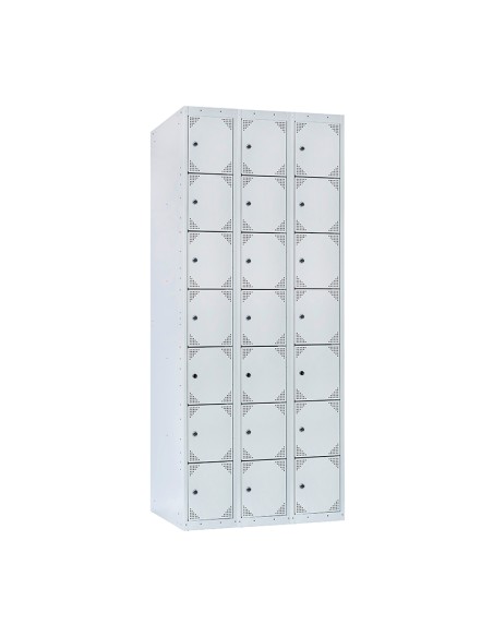 TAQUILLA BD 300 7 PUERTAS 3 MÓDULOS GRIS