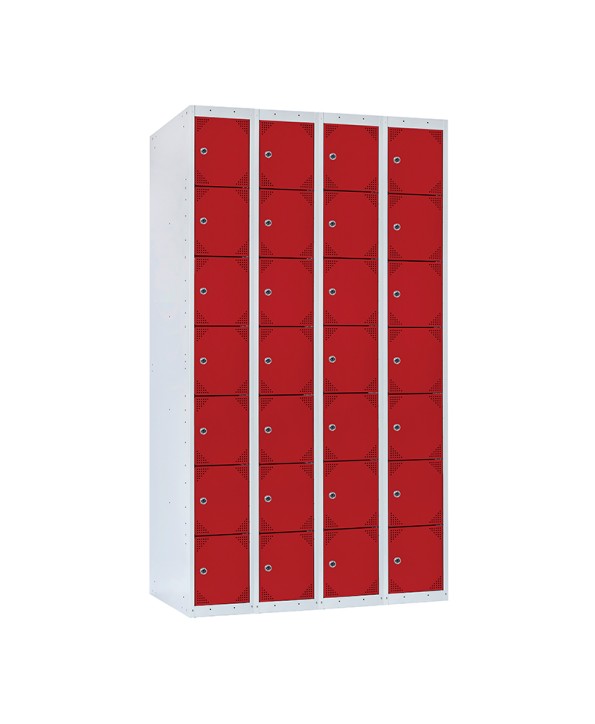 TAQUILLA BD 250 7 PUERTAS 4 MÓDULOS ROJO