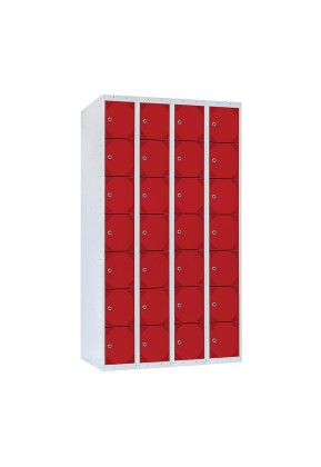 TAQUILLA BD 300 7 PUERTAS 4 MÓDULOS ROJO