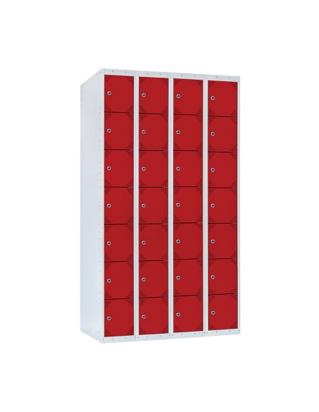 TAQUILLA BD 300 7 PUERTAS 4 MÓDULOS ROJO