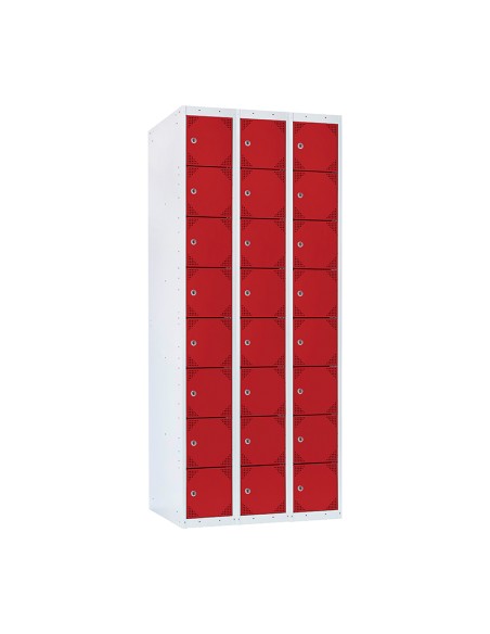 TAQUILLA BD 300 8 PUERTAS 3 MÓDULOS ROJO