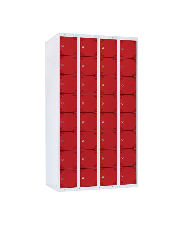 TAQUILLA BD 300 8 PUERTAS 4 MÓDULOS ROJO