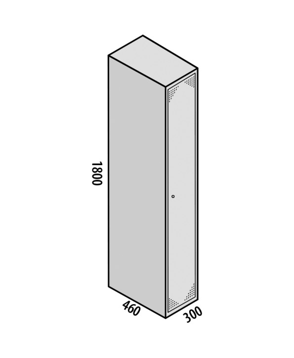 TAQUILLA DESMONTADA EN CAJA 1 PUERTA GRIS