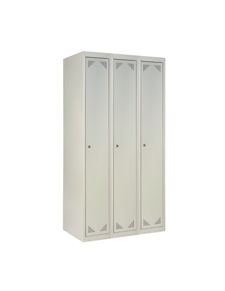 TAQUILLA DESMONTADA 3 PUERTAS 3 MÓDULOS GRIS