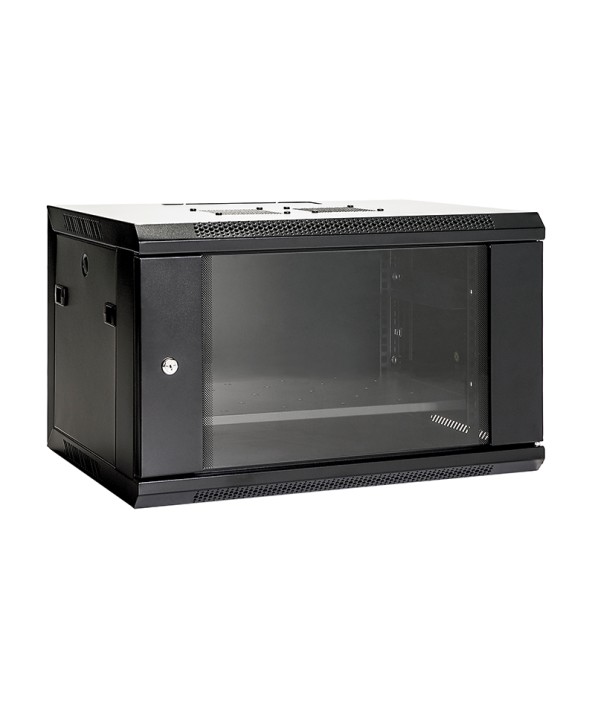 RACK MURAL ABI 12U FONDO 450 ACCESORIOS MONTADOS