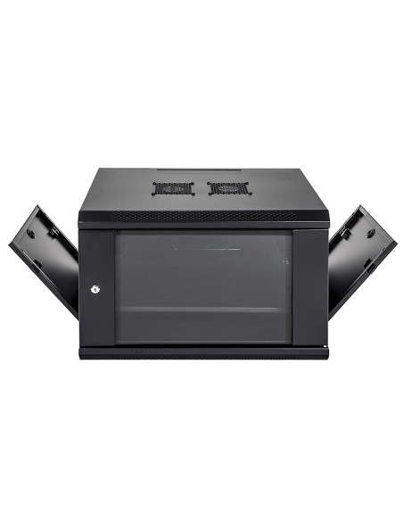 RACK MURAL ABI 9U FONDO 450 ACCESORIOS MONTADOS