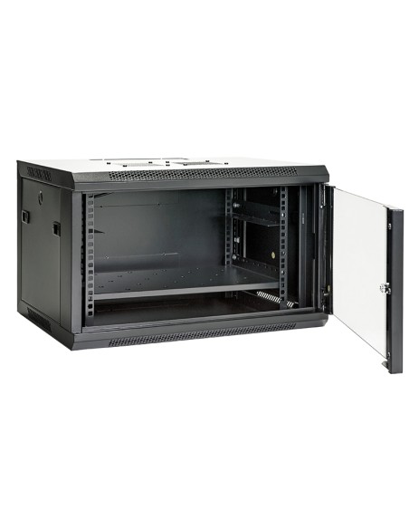 RACK MURAL ABI 6U FONDO 450 ACCESORIOS MONTADOS