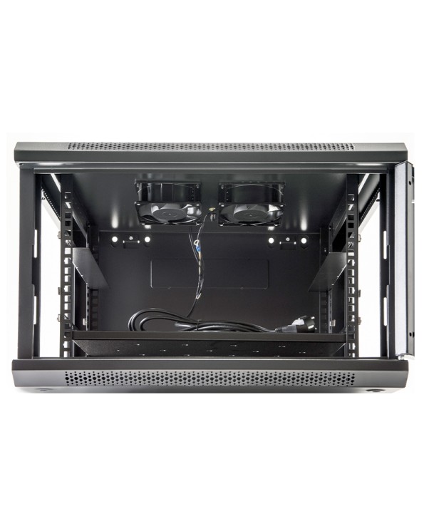 RACK MURAL ABI 6U FONDO 450 ACCESORIOS MONTADOS