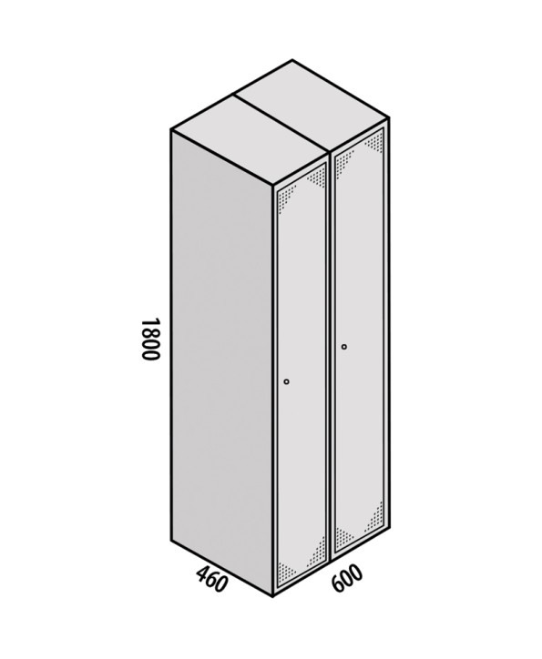 TAQUILLA MONTADA ECO 1 PUERTA - 2 MÓDULOS