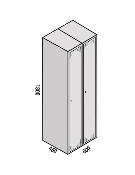 TAQUILLA MONTADA ECO 1 PUERTA - 2 MÓDULOS