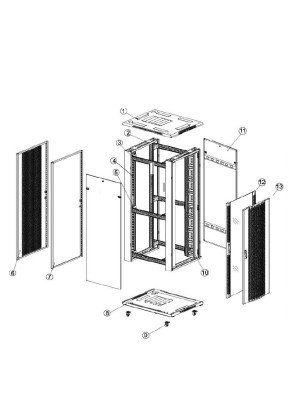 RACK ABI SUELO 42U 600x1000 DOBLE P.-DOBLE P. 2