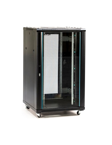 RACK ABI SUELO 18U 600x800 CRISTAL-PERFORADA