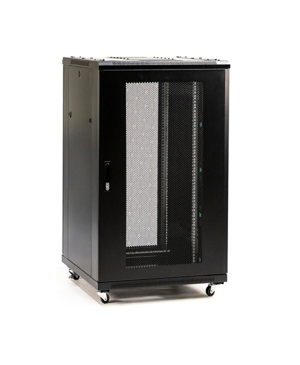 RACK ABI SUELO 18U 600x800 CRISTAL-PERFORADA
