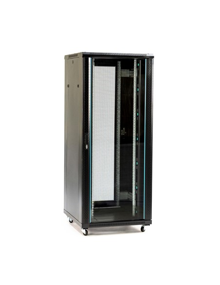 RACK ABI SUELO 32U 600x600 CRISTAL-PERFORADA